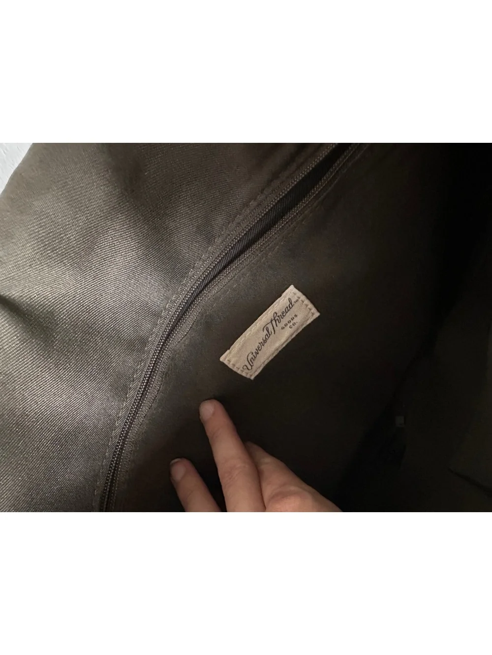 Universal Thread Olive Green Leather Backpack